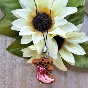 Country Cowgirl Phone Charm
